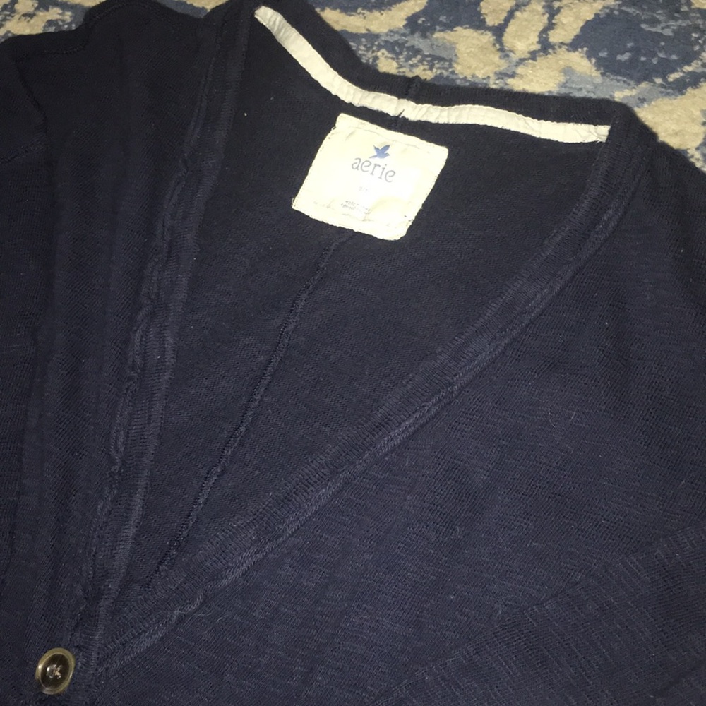 Aerie Navy Cardigan